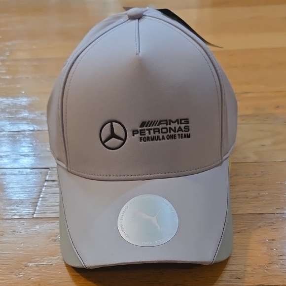Mercedes AMG Petronas Other - Mercedes Benz AMG Petronas F1 Team PUMA Hat Gray Adjustable Snapback Cap